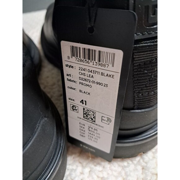 G-Star Raw Blake Chelsea Leather Boots Women's sz 10 Black Rare Style - Picture 3 of 16